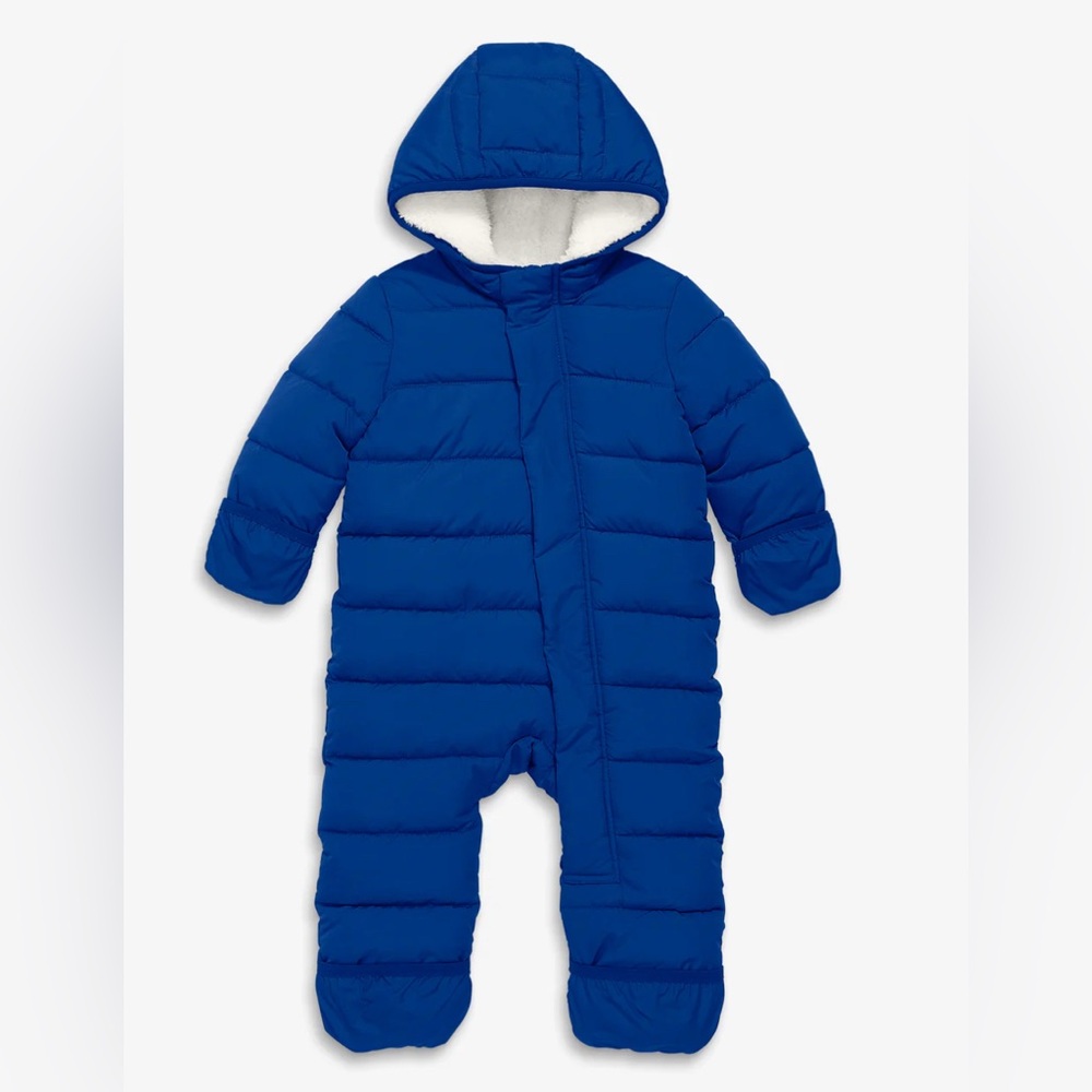 Primary Baby Parka Puffer Suit in Blue Jay Sz 12-18 months